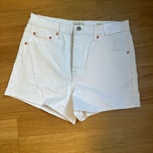 Women's White Denim Shorts
